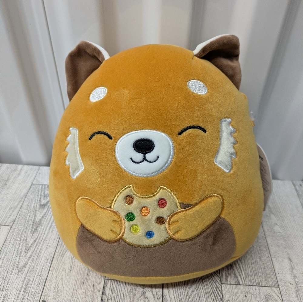 Squishmallows Red Fox with Cookie